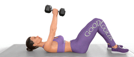 Упражнения для грудных мышц с гантелями